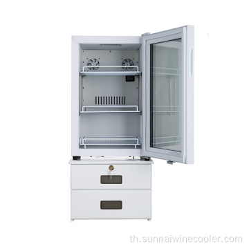 ตู้เย็นเครื่องทำความเย็นเครื่องสำอางเครื่องสำอางแบบอิสระเทอร์โมสตัท